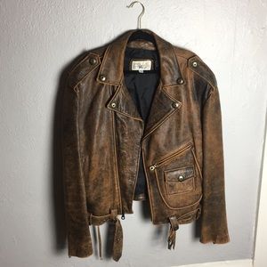 Vintage Oversized Leather Jacket